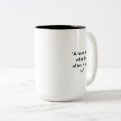 Nap Time-Mok | Grappig slaapcitaat Tweekleurige Koffiemok (Voorkant rechts)