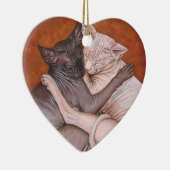 Nap Time Sphynx Keramisch Ornament (Rechts)