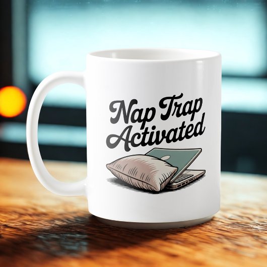 Nap Trap Activated | Emotional Mood with a Pillow Koffiemok