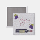 Napa Antieke Wijnfles Magneet (Voorkant / Achterkant)