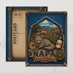 Napa California Ansichtkaart Reis Vintage Briefkaart