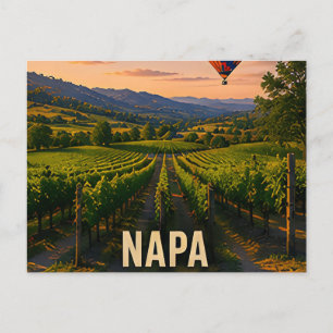 Napa California Wijngaard Vallei Reis Cadeau Briefkaart
