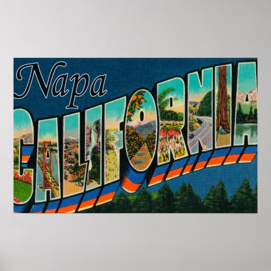 Napa, CaliforniaLarge Letter ScenesNapa, CA Poster (Voorkant)