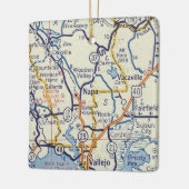 Napa Classic Map Keramisch Ornament (Links)