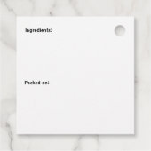 Napa en Pepper Pals Funny Cartoon Square Kimchi Bedankjes Labels (Achterkant)