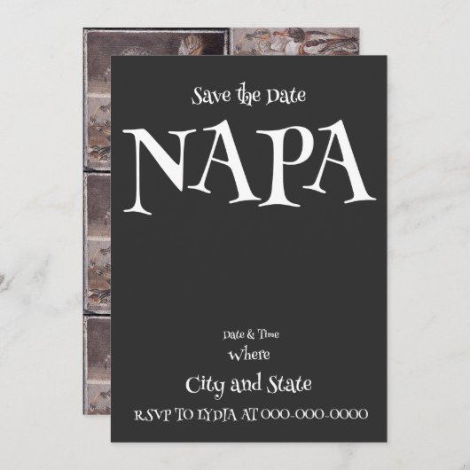 NAPA KAART (Voorkant / Achterkant)