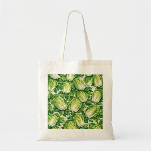 Napa-kool botanisch groentepatroon tote bag (Voorkant)