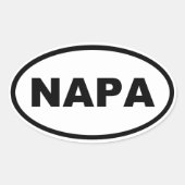 NAPA OVALE STICKER (Voorkant)
