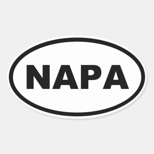 NAPA OVALE STICKER (Voorkant)
