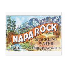Napa Rock Sparking Water Oakland California Label