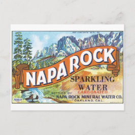Napa Rock Sparking Water Oakland California Label Briefkaart