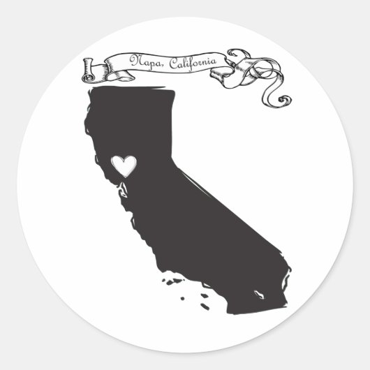 Napa Ronde Sticker (Voorkant)