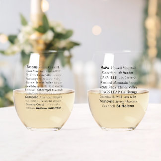 Napa & Sonoma Stemless Wijnglas Set Wijnglas Zonder Voet