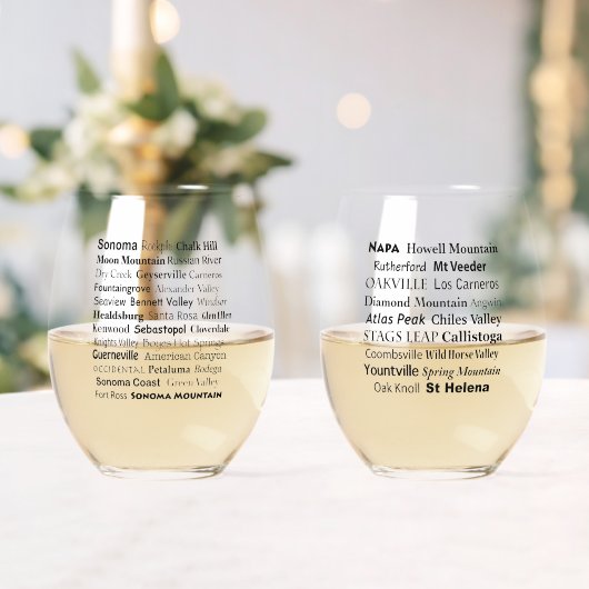 Napa & Sonoma Stemless Wijnglas Set Zonder Voet (Insitu (Huwelijk))
