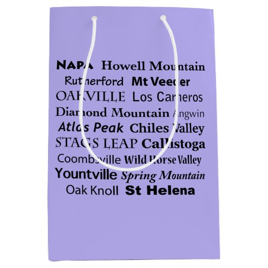Napa Sonoma Wijn Gift Bag Medium Cadeauzakje (Voorkant)