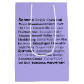 Napa Sonoma wijncadeautas Medium Cadeauzakje (Achterkant)