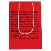 Napa Sonoma Wine Red Gift Bag Medium Cadeauzakje (Achterkant)