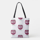 Napa Space Style Wijnglas Agency Patroon Tote Bag (Achterkant)