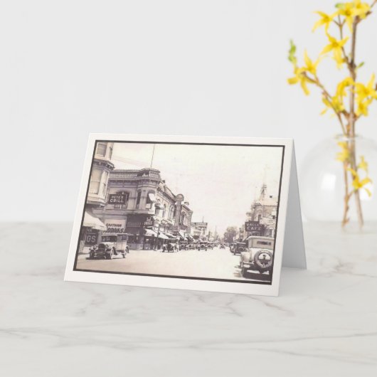 Napa  straatbeeld kaart (Gele Bloem)