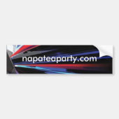 napa tea party afbeelding , napateaparty.com bumpersticker (Voorkant)