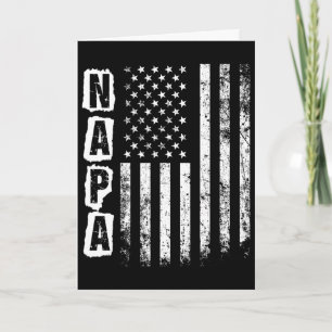 Napa Vaderdag Amerikaanse Vlag 4 juli Kaart
