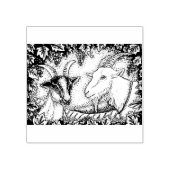 NAPA VALLEY ALPINE KIND & BILLY GEIT, DRUIVENARBOR RUBBERSTEMPEL (Afrduk)