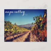 Napa Valley Autumn Harvest Vineyard Briefkaart (Voorkant)