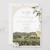 Napa Valley Bachelorette uitnodiging & route (Voorkant)