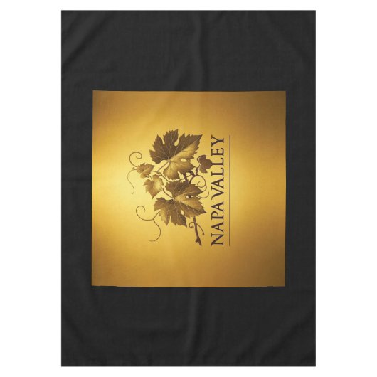 Napa Valley Black Party Evenement Tafelkleed (Voorkant)