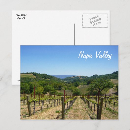 Napa Valley Briefkaart (Voorkant / Achterkant)