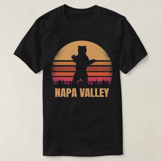 Napa Valley CA Beer  Onderdruk 80s Califor T-shirt (Design voorkant)
