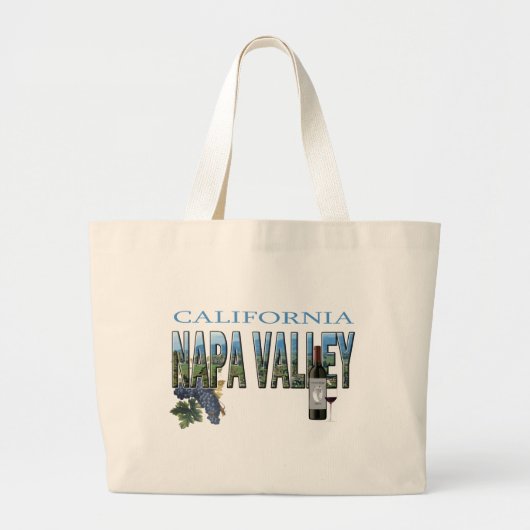 Napa Valley, CA Grote Tote Bag (Voorkant)