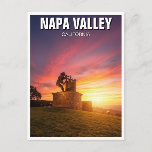 Napa Valley California Briefkaart (Voorkant)