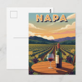 Napa Valley California Briefkaart (Voorkant / Achterkant)