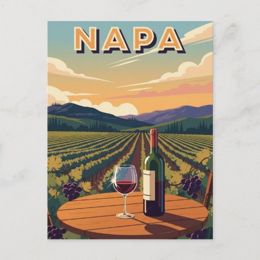 Napa Valley California Briefkaart (Voorkant)
