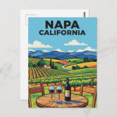 Napa Valley California Briefkaart (Voorkant / Achterkant)