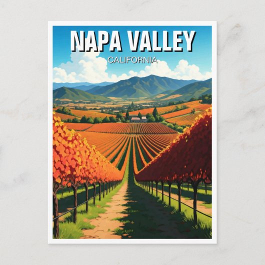 Napa Valley California Briefkaart (Voorkant)