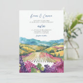 Napa Valley California bruiloft uitnodiging (Staand voorkant)