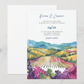 Napa Valley California bruiloft uitnodiging (Voorkant / Achterkant)