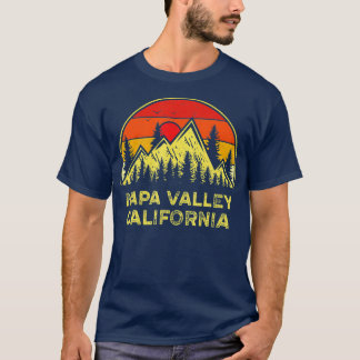  Napa Valley California CA Mountains Hiking T-shirt