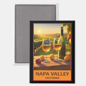 Napa Valley California Magneet (Voorkant / Achterkant)