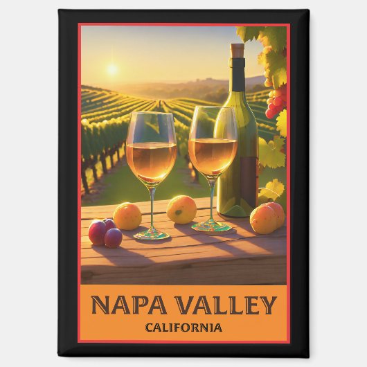Napa Valley California Magneet (Voorkant)