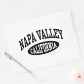 Napa Valley California Ovale Sticker (Envelop)