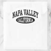 Napa Valley California Ovale Sticker (Tas)