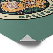 Napa Valley California Travel Art Badge Poster (Hoek)