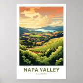 Napa Valley California Travel Poster (Voorkant)