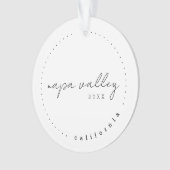 Napa Valley California Travel USA Simple Ornament (voorkant)