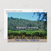 Napa Valley California Vineyard Briefkaart (Voorkant / Achterkant)