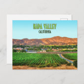 Napa Valley California Vineyard  Briefkaart (Voorkant / Achterkant)