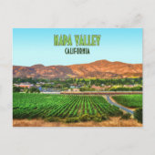 Napa Valley California Vineyard Briefkaart (Voorkant)